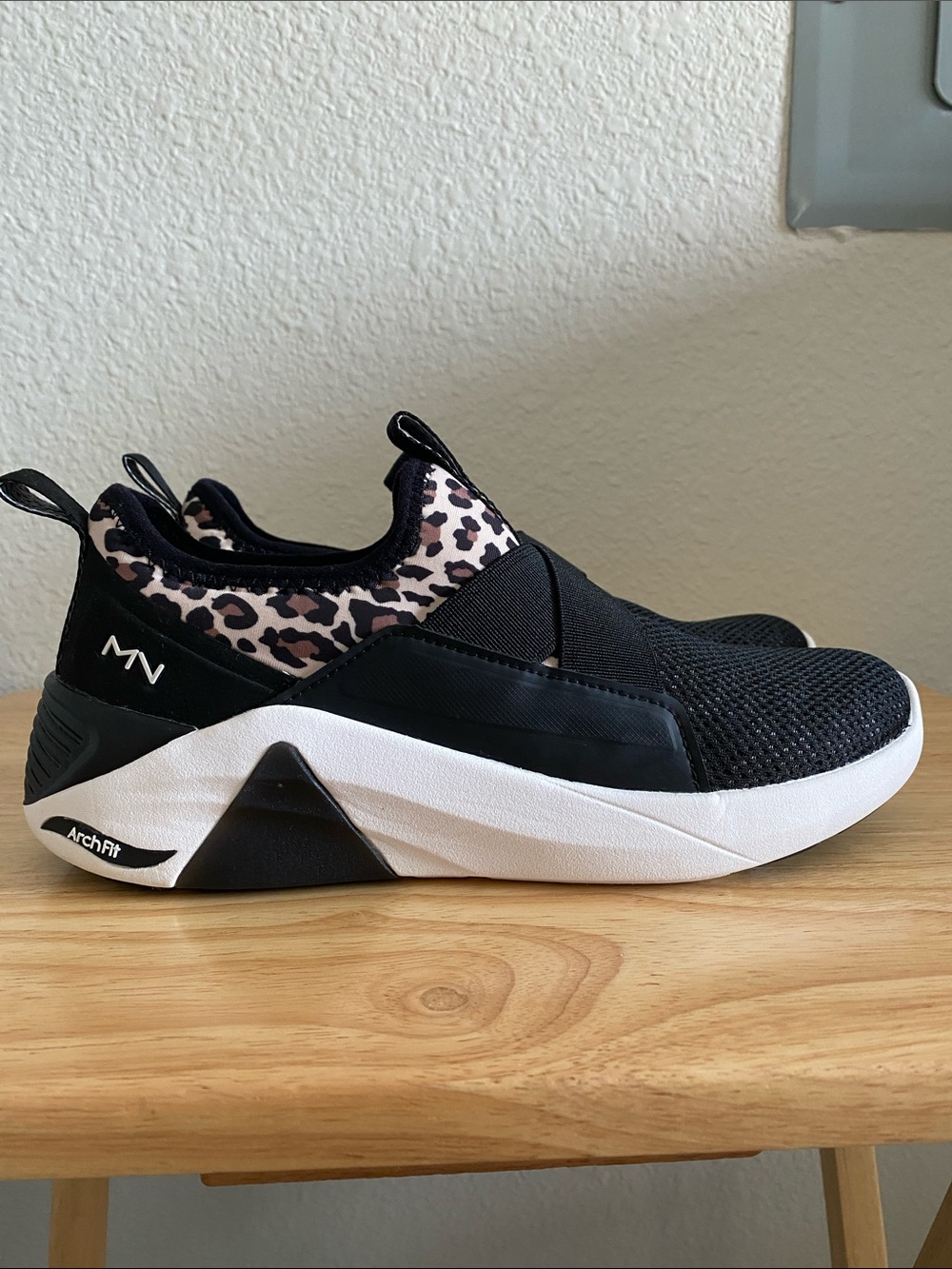 Women’s Mark Nason Air Cooled Arch Fit Black Slip On Athletic Sneakers